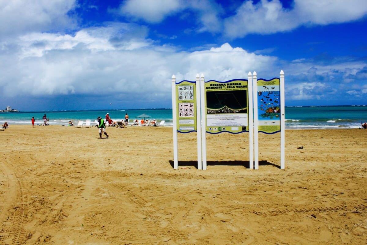 2Br Gem Ocean Front Building Isla Verde Beach 圣胡安 外观 照片